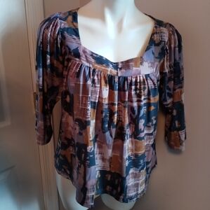 Daisy Fuentes multicolor blouse
